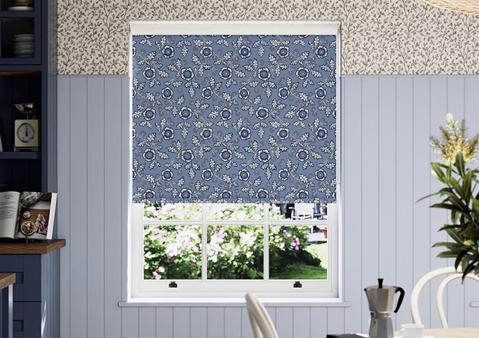 Land & Shore River (Blackout), Blue Red - Twist&Fit Roller Blind - Image 3